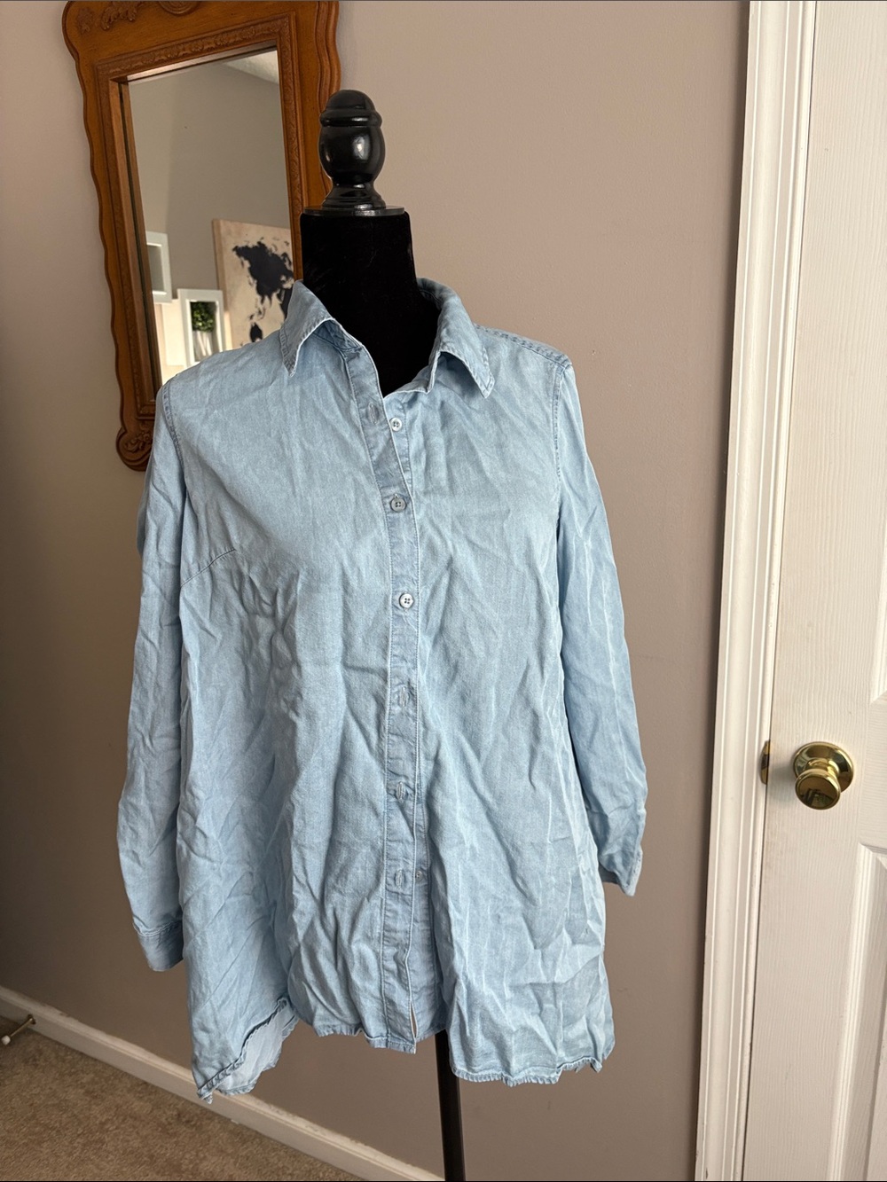Zac & Rachel Pale Blue Collared Shirt